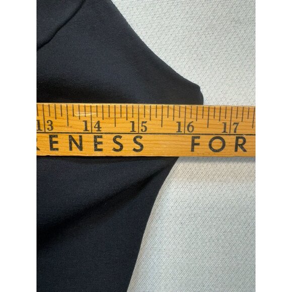 Lulus Womens Peplum Sleeveless Top Large Black Going Out Shirt - Picture 4 of 9